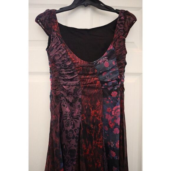 Free People OB1857968 Women's Sz 0 Black Combo Heart To Heart Midi Dress - Picture 5 of 9